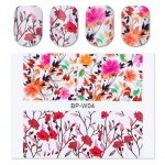  BORN PRETTY Pretty Flower Nail Art Water Decals BP-W04 Transfer Nail Stickers Nail Art Decorations #20595