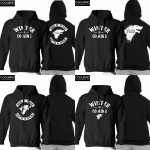  Top quality cotton blend game of thrones hoodies casual winter is coming sweatshirt with hat 2016 H01