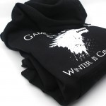  Top quality cotton blend game of thrones hoodies casual winter is coming sweatshirt with hat 2016 H01