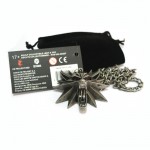 1 Bag and 1 Card The Witcher 3 Wild Hunt Medallion Pendant and Chain Necklace