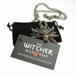 1 Bag and 1 Card The Witcher 3 Wild Hunt Medallion Pendant and Chain Necklace