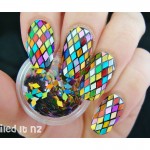 1 Box 2mm Rhombus Paillette Nail Sequins Sparkling Colorful Glitter Nail Art Decoration