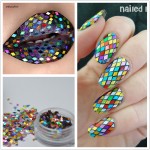 1 Box 2mm Rhombus Paillette Nail Sequins Sparkling Colorful Glitter Nail Art Decoration