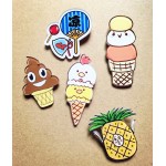 1 PCS Free Shipping Cartoon Acrylic Brooch Clothing Backpack Accessories Badges Decoration Pins Brooches