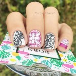 1 Pc BORN PRETTY Round 5.5cm Nail Art Stamp Template Arabesque Full Lace Flower Design Image Nail Stamping Plate BP-92