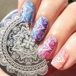 1 Pc BORN PRETTY Round 5.5cm Nail Art Stamp Template Arabesque Full Lace Flower Design Image Nail Stamping Plate BP-92