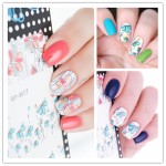 1 Sheet BORN PRETTY Nail Sticker Cute Flower Pattern Nail Art Water Decals Nail Transfer Stickers  BP-W17