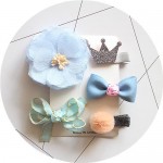 1 set cute bowknot baby girls kids hair clips pin bows barrette hairpin accessories for child hair ornaments hairclip headdress