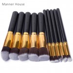 10 Pcs/set Professional Makeup Brushes Set Cosmetics Brushes Practical Makeup Powder Brushes Soft Cosmetic High Quality Makeup