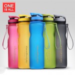 1000ML Sport Water Bottle Drinking Water For Bottles My Water Tea Infuser Cup Scrub Portable Space Bike Cycling Shaker BPA F