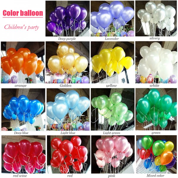 100pcs/lot air balloon 10inch Latex Birthday balloons Ball children party baby big ballon decoration inflatable wedding balloons