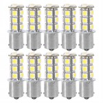 10Pcs 1156 BA15S / 1141 / 1073 / 1095 Base 18 SMD 5050 LED Replacement Bulb 12V