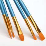 10Pcs/Set Kids Student Watercolor Gouache Painting Pen Nylon Hair Wooden Handle Paint Brush Set Drawing Art Supplies