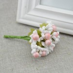 10pcs Free shipping Artificial flowers Foam flower bud DIY wreath material Bride wrist lovely flower Wedding flower decoration