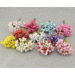 10pcs Free shipping Artificial flowers Foam flower bud DIY wreath material Bride wrist lovely flower Wedding flower decoration