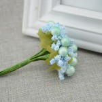 10pcs Free shipping Artificial flowers Foam flower bud DIY wreath material Bride wrist lovely flower Wedding flower decoration