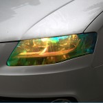 120*30cm Shiny Chameleon Auto Car Styling Headlights Taillights Translucent Film Lights Turned Change Color Car Film Stickers