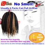 12'' 18" 22" Crochet Braids Box Braids Hair Extensions 12 Roots 3S Crochet Box Braiding Twist Hair Jumbo Crochet Hair for Women 