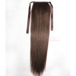 16"-28" 100% Brazilian Remy hair Clips In/on Human Hair Extensions Horsetail Ponytail #4 medium brown 80g100g 120g140g