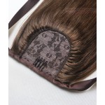 16"-28" 100% Brazilian Remy hair Clips In/on Human Hair Extensions Horsetail Ponytail #4 medium brown 80g100g 120g140g