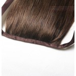 16"-28" 100% Brazilian Remy hair Clips In/on Human Hair Extensions Horsetail Ponytail #4 medium brown 80g100g 120g140g