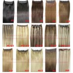 16"-32" 1pcs Set Single Hairpieces 100% Brazilian Remy Hair Clips In/on Human Hair Extensions Double Weft 70g-220g