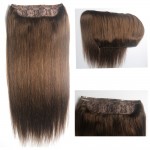 16"-32" 1pcs Set Single Hairpieces 100% Brazilian Remy Hair Clips In/on Human Hair Extensions Double Weft 70g-220g