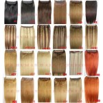 16"-32" 1pcs Set Single Hairpieces 100% Brazilian Remy Hair Clips In/on Human Hair Extensions Double Weft 70g-220g