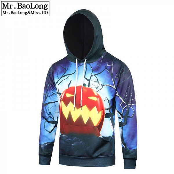 17 StylesNew Arrival 3D Pumkpin Print Women/Men Halloween Hoodies Autumn Funny Pullover hooded Sweatshirt For Men Plus Size XXXL