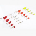 1PC 4 Color Size0-Size5 Fishing Hard Lure Bait Leurre Peche Mepps Spoon Fishing Tackle Vissen Pesca Acesorios