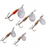 1PC Size1-Size4 Fishing Hook Mepps Spinner Fishing Lures With Knife-edged Treble Hooks Bulk Fishing Tackle Pesca