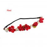 1PC Women Lady Girls Bohemia Handmade Flower Crown Headband Wedding Wreath Bridal Headdress Hairband Accessories Hair