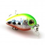 1PCS 3cm 1.5g Mini Crazy Wobble Pesca Crankbait Hard Crank Bait Tackle Artificial Fishing Lure Swimbait Fish Japan Wobbler CB004