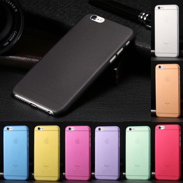 1PCS Back Case For iPhone 7 7 Plus For iPhone 6 6s Plus Matte Transparent Ultra-thin 0.3mm Hard PC Translucent Slim Phone Case