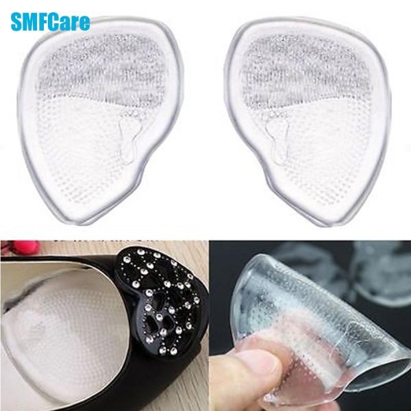 1pairs Medical Transparent Silicone Toe Pads Forefoot Pad  High Heel Feet Gel Cushion Pads Insole Shoe Grips Foot Care Z09601