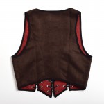 1pc Medieval Lady Reversible Lace Up Corset Vest Renaissance Wench Two-Sides Bodice Waistcoat Tops