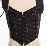 1pc Medieval Lady Reversible Lace Up Corset Vest Renaissance Wench Two-Sides Bodice Waistcoat Tops