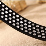 2015 retail women's belt of leopard pattern, leather rhinestone studded belt rivet strap tail belts for women 3.3cm width