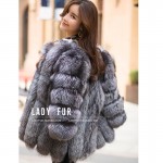 2016 Autumn Winter coat warm New Silver Fox Fur coat outerwear women's fashion imitation fur coat plus sizeS-4XL