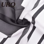 2016 Fashion Black White Ladies Scarves High Quality Silk Scarf Luxury Brand Design Bandana Accessories