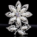 2016 Fashion Brand Brooch Jewelry High Quality Brooch Bridal Wedding Purple Crystal Rhinestone Party Brooch for Women