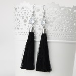 2016 Fashion Vintage Water Drop Rhinestone Lady's Dress Long Tassel Earrings For Women Brincos Pendientes For Party  ED153