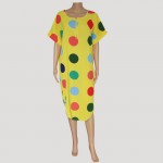 2016 Fashion design dot plus sizefemmes vestidos bazin african style loose summer chiffon long beachwear dress for lady