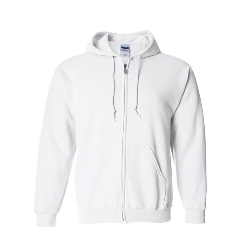 white zip hoodie mens