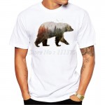 2016 New Arrivals Fashion Bear Design Men's T Shirt Boy Cool Style Tops Casual T-shirt