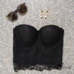 2016 New Autumn Womens Push Up Lace Crochet Cropped Top Bralette Bralet Bustier Bra Corset Party Plus Size Tank Vest Camisole