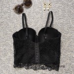 2016 New Autumn Womens Push Up Lace Crochet Cropped Top Bralette Bralet Bustier Bra Corset Party Plus Size Tank Vest Camisole