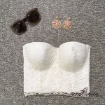 2016 New Autumn Womens Push Up Lace Crochet Cropped Top Bralette Bralet Bustier Bra Corset Party Plus Size Tank Vest Camisole