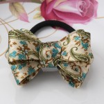 2016 New Big Bow Dot Flower Scrunchy Women Girls Hair Accessories Ponytail Hair Ornaments Elastic Hair Band Sweet Gum for Hair