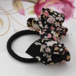 2016 New Big Bow Dot Flower Scrunchy Women Girls Hair Accessories Ponytail Hair Ornaments Elastic Hair Band Sweet Gum for Hair